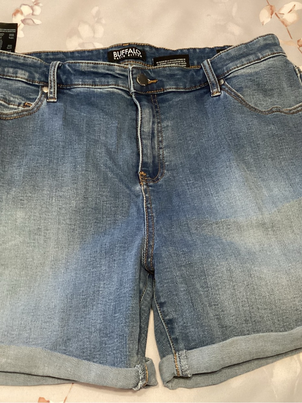 Buffalo David Bitton Light Blue Denim Men's Shorts